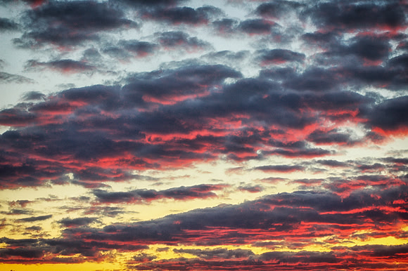 Salmon Sunset Sky