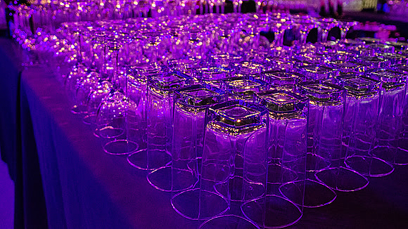 Purple Bar Glasses