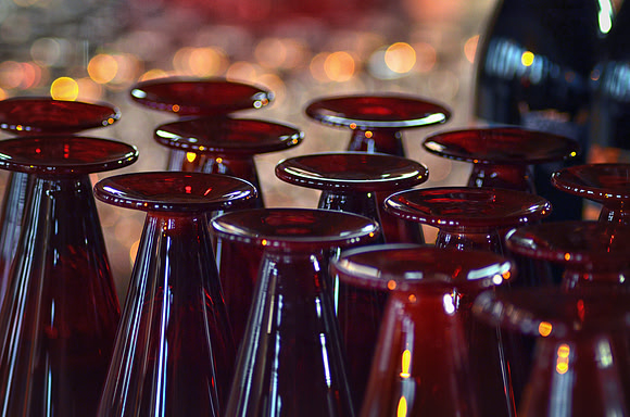 Red Bar Glasses