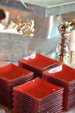 Red Dinner Plates